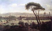 view of florence from the via bolognese